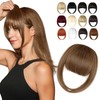 Cephermer Clip in Bangs, Synthetic French Bangs Hair Clip, Fake