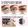 LASHVIEW Lash-Extension-Clusters 280pcs D Curl Lash Clusters Natural Look Cluster