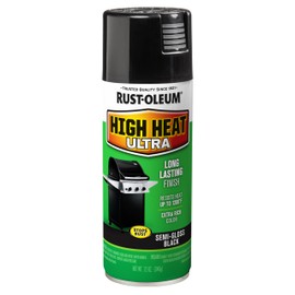 Rust-Oleum 241169 High Heat Ultra Spray Paint, 12 oz, Black