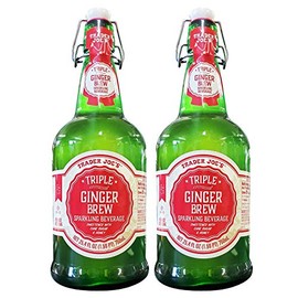 Trader Joe's Triple Ginger Brew Sparkling Beverage (2 Pack, Total of 50.8fl.oz)