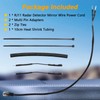 LQYLMY 14.7" RJ11 Radar Detector Mirror Wire Power Cord Hardwire
