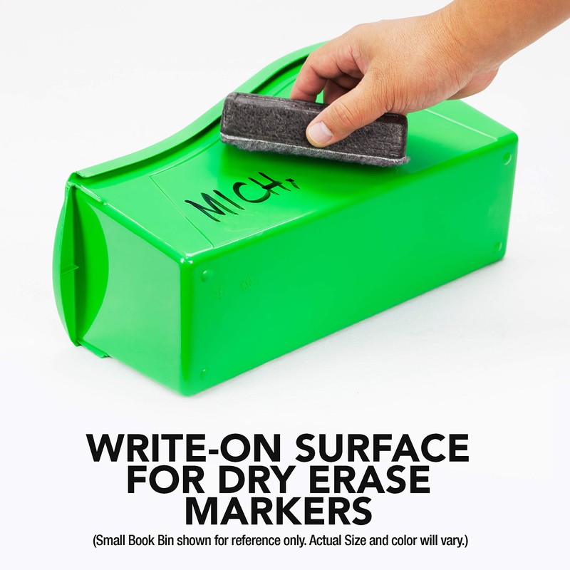 Storex Interlocking Book Bins, 5 1/3 W x 14 1/3