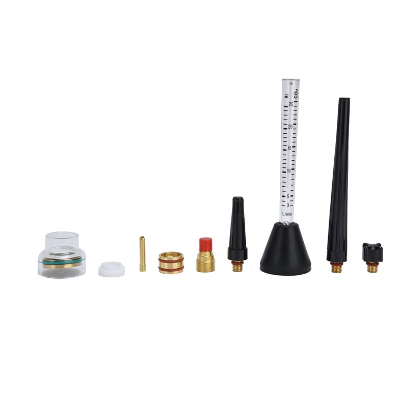 Argon Arc Welding Nozzle Kit Gas Flowmeter Tungsten Needle Sealing