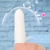 Finger Cots Disposable, Large Finger Protectors Thumb Gloves, Natural Latex