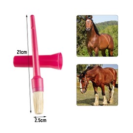 MFUOE 2Pieces Hoof Oil Brush Hoof Oil Brush with Cap Hoof Dressing Brush Horse Hoof Pick Brush Portable Cleaning Tools for Clean Hoofs
