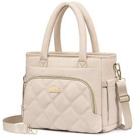 Artelaris Lunch Bag Women, Adult Insulated Lunch Box, Leakproof Lunch Cooler Bag, Reusable Large Lunch Cooler for Work, Picnic, Travel (Beige)