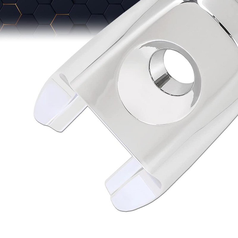 PIT66 Chrome Exterior Door Handle Lock Cylinder Cap Compatible with