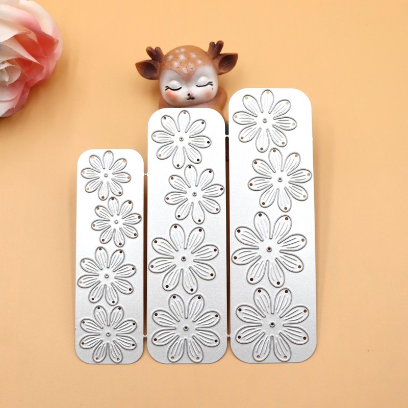 Square Daisy Die Cuts for Card Making Flower Metal Cutting