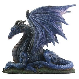 Midnight Dragon Figurine Display