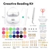 Beadact Electric Bead Spinner with 4620 PCS Clay Beads, Battery-Powered