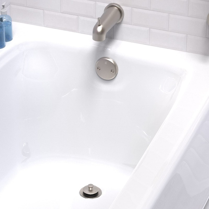 Plumb Pak K826-34DSBN Roller Ball Tub Drain Assembly, Brushed Nickel