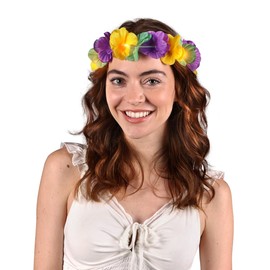 Set of 12 Mardi Gras LED Value Flower Crown Headbands
