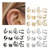 Aretes Savefree Ear Cuff 36pcs Sin Perforación Aleación Zinc Plateado