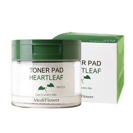 Mediflower Houttuynia cordata toner pads 180ml, 60 sheets / 메디플라워 어성초 토너 패드 180ml 60매