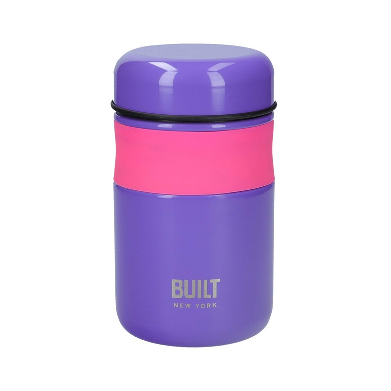 BUILT Double Wall Vacuum Insulated Food Flask for Hot and