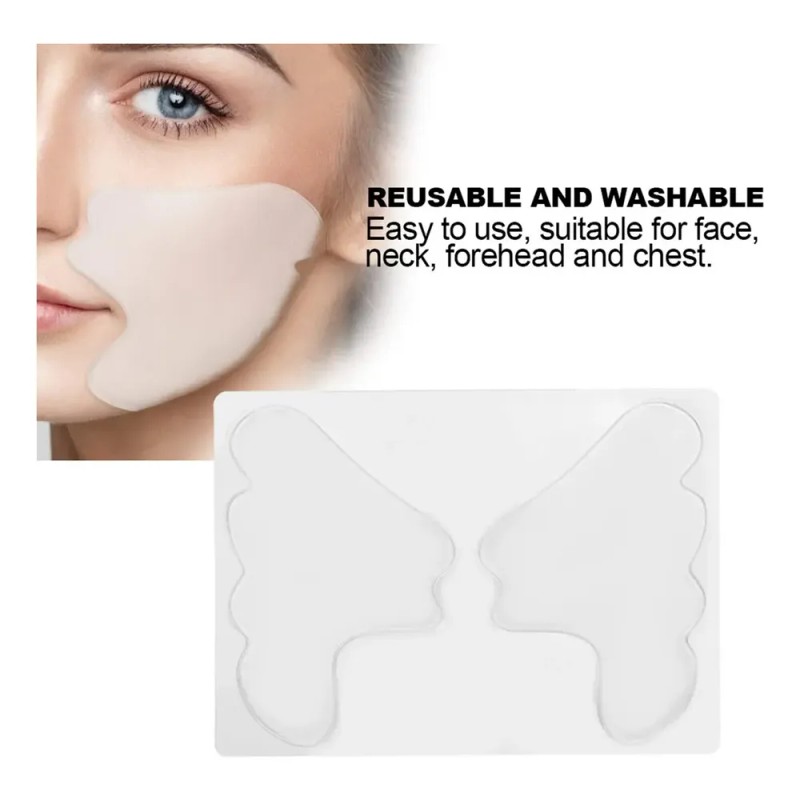 Dw Parche Facial Antiarrugas, Silicona Reutilizable