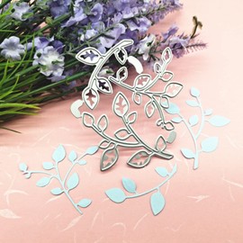 Metal Cutting Dies Leaves Die Cuts Birthday Leaves Stencils Birthday Cards Cutting Dies for Scrapbooking Paper Card Dies Cutting Stencil for Cards Scrapbooking Crafts DIY Stamps Easter Decoration