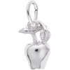 Rembrandt Sterling Silver Hanging Apple Charm by Rembrandt