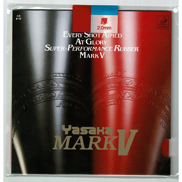 YASAKA Mark V Table Tennis Rubber (RED, 2.0mm)