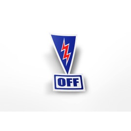 Pro-Graphx Master Safety Disconnect Switch Decal- Racing Kill Switch Sticker - SCCA, NHRA, NASA, and IMSA Compliant (10)