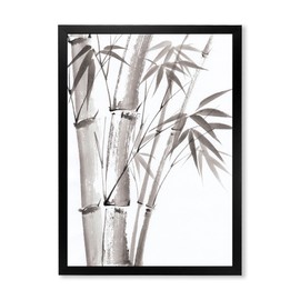 DesignQ Palm Bamboo Detail III Traditional Framed Wall Art