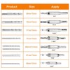 Bestgle 16 in-1 Center Drill Bit Set, 1/4" Hex Shank