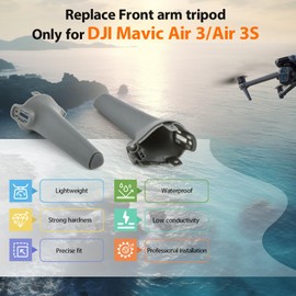 for DJI Air 3 Front Arm Landing Gears Legs Replacement Left and Right Support Part one Pair for DJI Mavic Air 3/Air 3S Drone Front Bracket Spare Accessories with Repair Tool