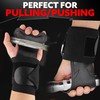 Weight Lifting Grip Straps with D Ring and Wrist Wrap