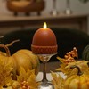 Luminara Flameless Fall Harvest Decor - Acorn Figural LED Candle