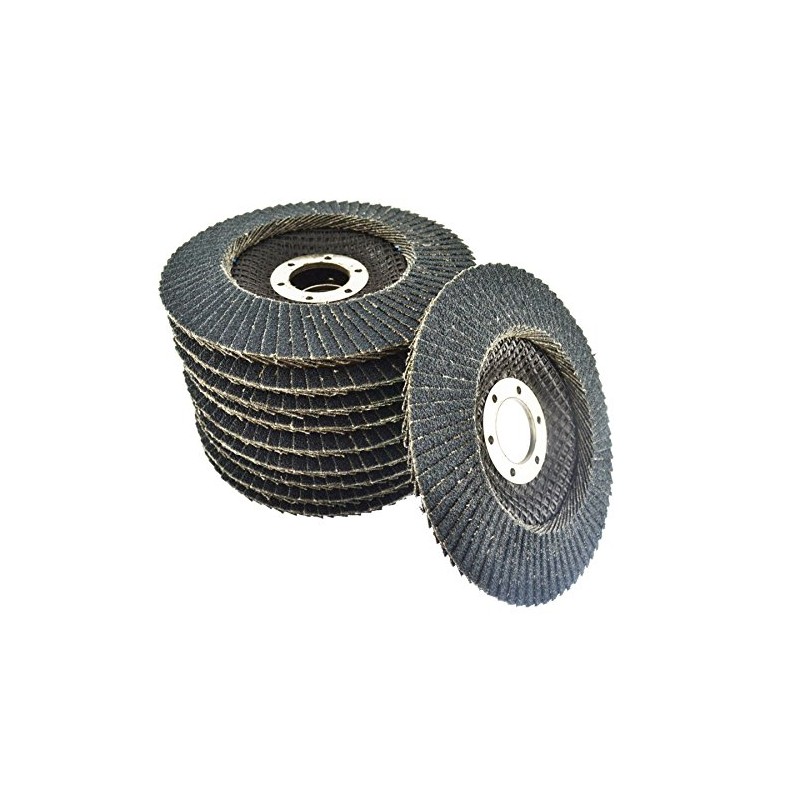 10 x Zirconium Flap Discs 80 Grit Angle Grinder 4.5"