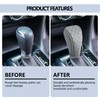 Leather Gear Shift Cover,Anti-Slip Car Shift Knob Cover for Shift