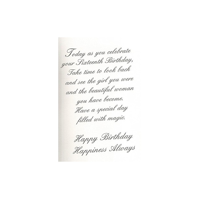 Happy Birthday Sweet Sixteen (Age3)