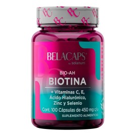 Solanum Biotina + Ácido Hialurónico 100 Cápsulas 450g
