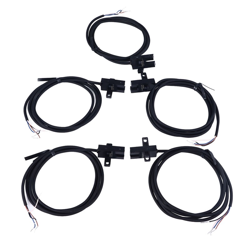 5Pcs Photoelectric Switch Sensor U Shaped Slot Photoelectric Switch Accessory