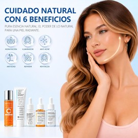 WEUD Skin Care Coreano 5 En 1 Kit, con 1 Crema Hidratante Centella Niacinamida + 1 Tonico 5X Vitamina C Activa + 1 Serum Centella Asiatica + 1 Suero Arbutina + 1 Suero Péptidos Propóleo