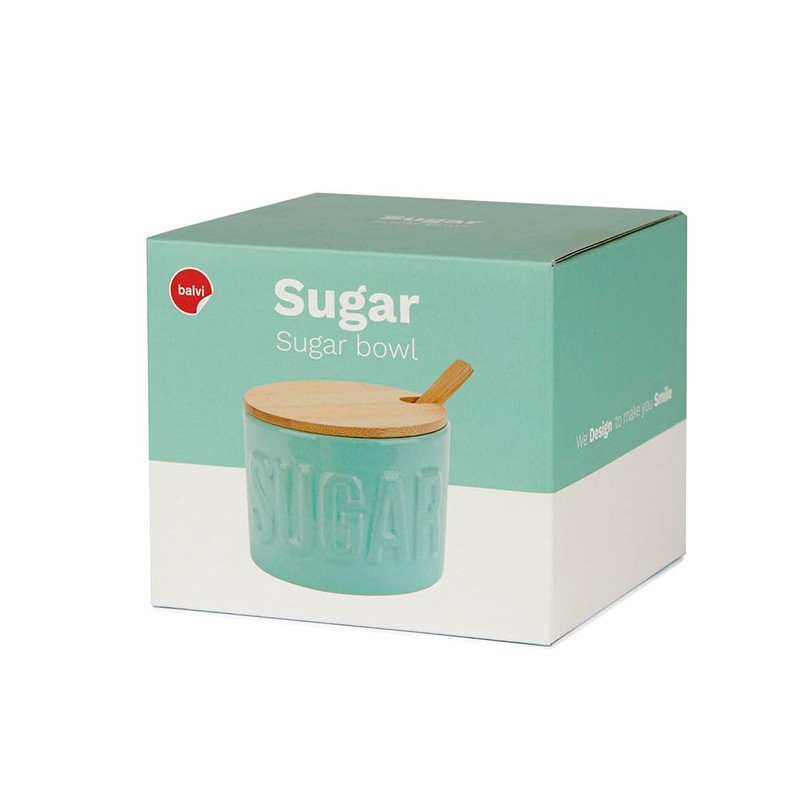 balvi Sugar Bowl Sugar Colour Turquoise Elegant Sugar Bowl for