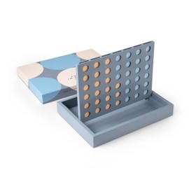 PrintWorks Four In A Row Game | Wooden Board Games For Adults | 4 In A Row Game | Coffee Table Decor | Classic Board Games | 2 Player Board Games | Wooden Home Decor | Adult Board Games & Table Games