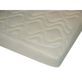 Ti TIN - Cotton Mattress Protector for a Baby Crib, 70×140 cm | Cotton Terry Towelling, Waterproof, Breathable, Adjustable with Elastic Band, Anti-Bacterial, 1 Piece