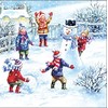 20 Napkins Children Have Spa? in the Snow | Winter | Christmas | Table Decoration 33 x 33 cm