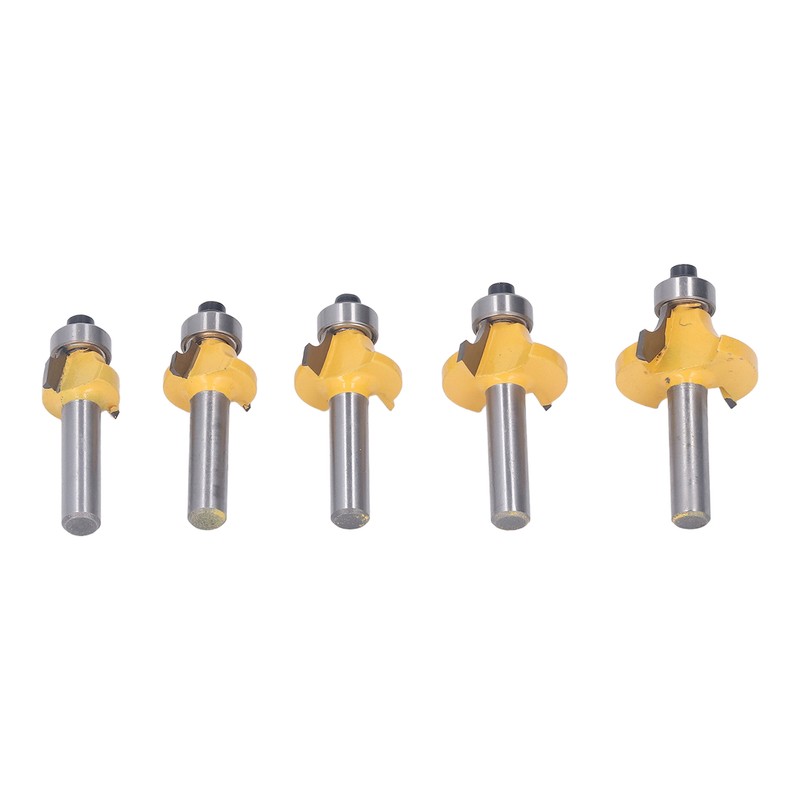 5 Pcs Round Over Router Bit 8mm Shank Carbide Corner