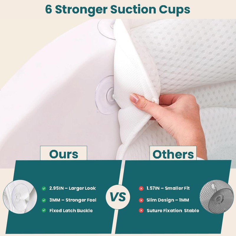 Bath Pillows for Tub, Bath Pillow Luxury Bathtub Pillows for