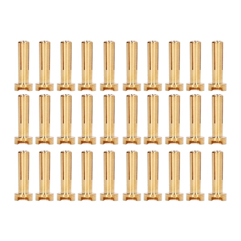 30Pcs Banana Plug Connectors Brass High Accuracy Standard RC Battery