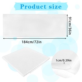White Felt Sheets 72x36 Inch White Felt Fabric for Crafts 1mm Thick Felt Sheet Soft Felt Fabric Sheets Felt Fabric by The Yard Craft Felt Material for Sewing Quilting Handwork DIY Art Craft Project
