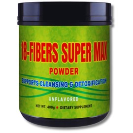 G.M.J FIBRA 18 Super MAX Powder – 400g – 18-Fiber Blend with Senna, Flaxseed, Prune, Apple & More – Dietary Supplement for Digestive Cleansing & Detoxification, Unflavored – Natural Digestive Support