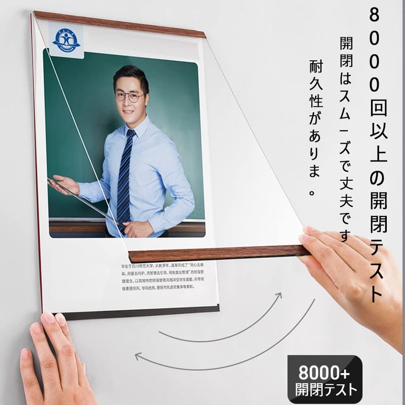 Ghims A4 Diploma Frame Wall Hanging Picture Frame A4 Magnetic