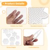 45 Pcs Fuse Beads Pegboards Kit, 10 Shapes Clear Plastic