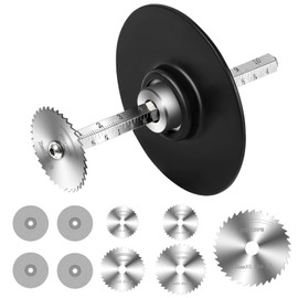 Inside Pipe Cutter for PVC Pipe Cutter Tool, PVC Cutter Tool with 3.15" Scale Adjustable Depth Gauge, 5Pcs Saw Blades and Hex Shank (Black)