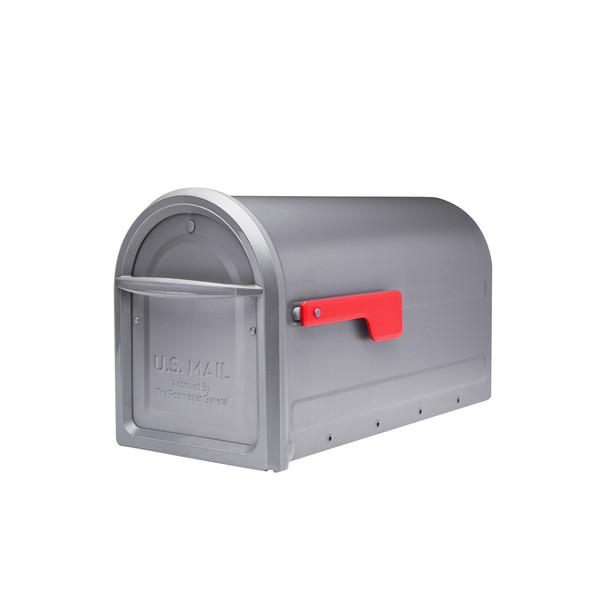 Architectural Mailboxes 7900-2GR-R-10 Mapleton Postmount Mailbox, Large, Graphite