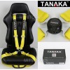 TANAKA UNIVERSAL YELLOW 4 POINT CAMLOCK QUICK RELEASE RACING SEAT
