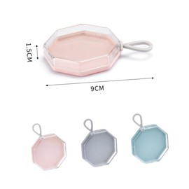 Ciieeo 9pcs Portable Beauty Puff Case Makeup Puff Holder Colors Jijin Compact and Easy to Store Cosmetic Organizer